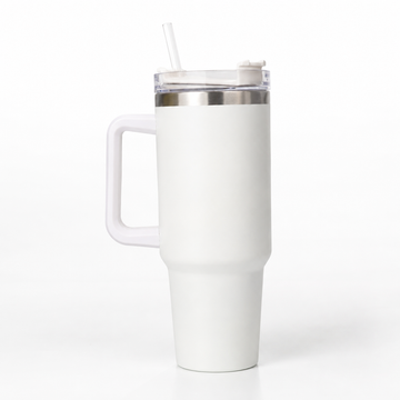 Ivory White 40oz Insulated Tumbler