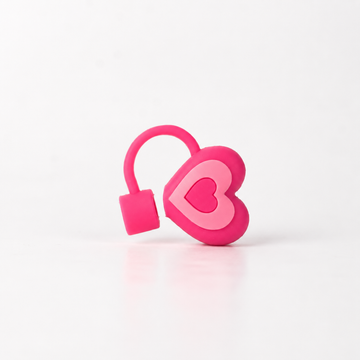 Heart Straw Stopper for Tumbler – Cute Silicone Straw Cover & Drink Cup Accessory