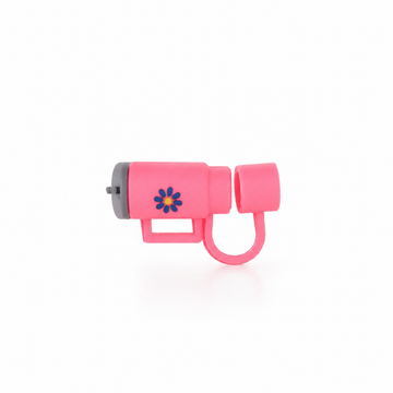 Pink Bottle Straw Stopper for Tumbler – Cute Silicone Straw Cover & Drink Cup Accessory