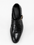 Black Genuine Crocodile Leather Monk Strap Dress Shoes for Men | Luxury Handcrafted Formal Footwear