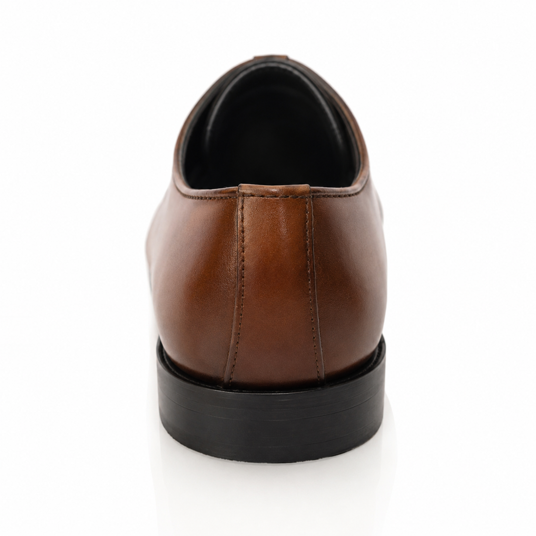Handcrafted Cognac Leather Oxford Shoes for Men | Premium Dress Shoes with Cedar Shoe Trees