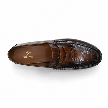 Luxury Crocodile Leather Loafers: Premium Hand-Crafted Men’s Designer Dress Shoes